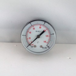 Dry pressure gauge 10 Bar diameter dn 50mm back 1/8"Bsp