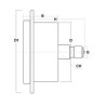 Vuotometro -100 mBar diametro dn 63mm flangia