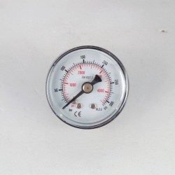 Dry pressure gauge 315 Bar diameter dn 40mm back