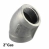 Gomito inox 45 femmina/femmina 2"Gas