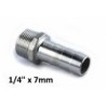 Portagomma inox 1/4" Gas  x 7mm