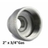 Riduzione femmina/femmina 2" x 3/4"Gas