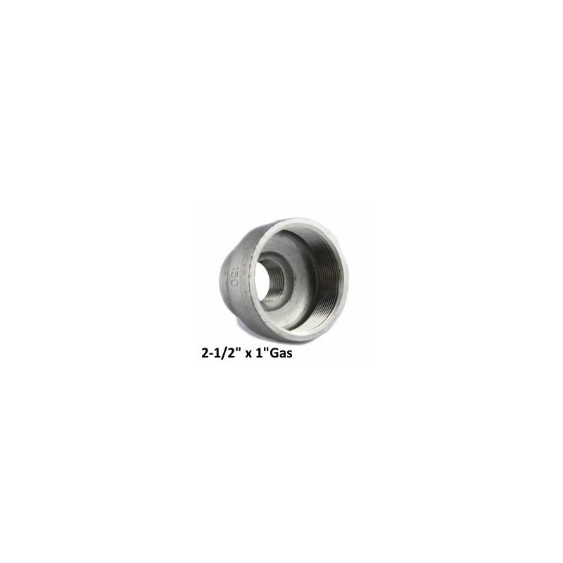 Riduzione femmina/femmina 2-1/2" x 1"Gas