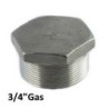 Tappo inox maschio esagonale 3/4"Gas