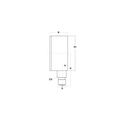 Manometro per ossigeno diametro dn 63mm 315 Bar