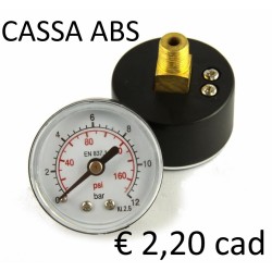 Pressure gauge ABS 12 bar 1/8" Back