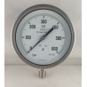 Stainless steel pressure gauge 600 Bar dn 150mm bottom 1/2"NPT